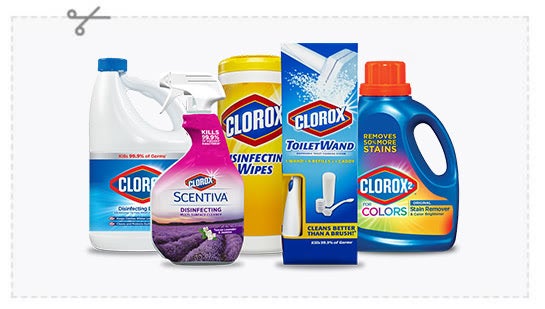 bottles of Clorox products