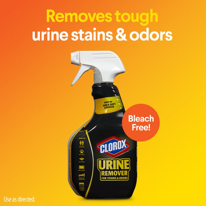 removes tough urine stains & odors