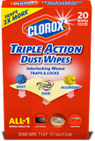 Clorox® Triple Action Dust Wipes