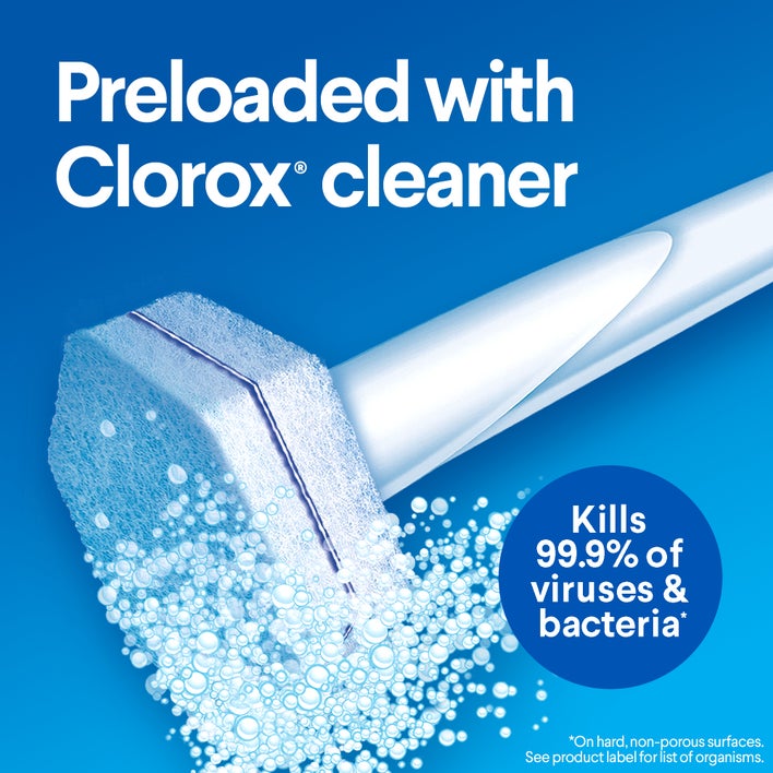 preloaded with clorox cleaner