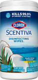 Clorox® Scentiva® Disinfecting Wipes<sub>1</sub>