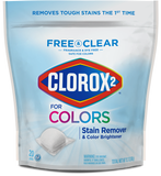 Clorox 2® Free & Clear Stain Remover & Color Brightener Packs