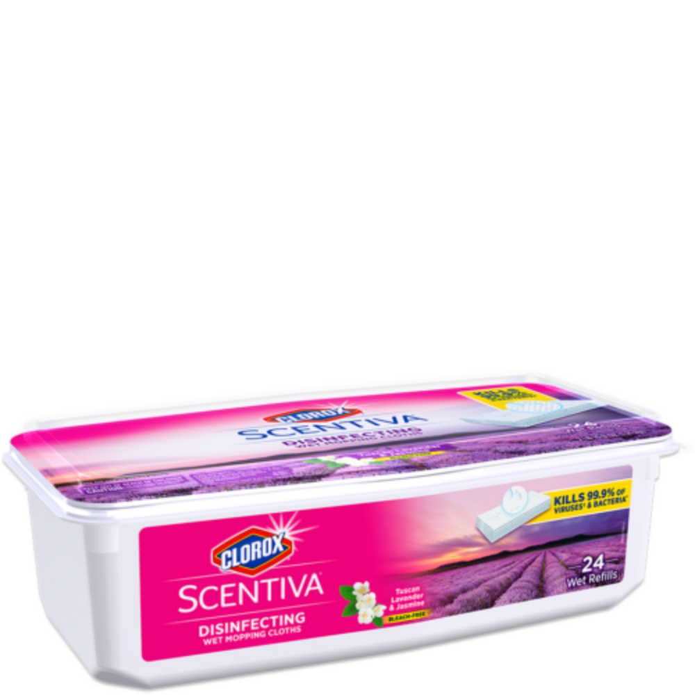 Clorox Scentiva Disinfecting Wet Mopping Cloths Clorox