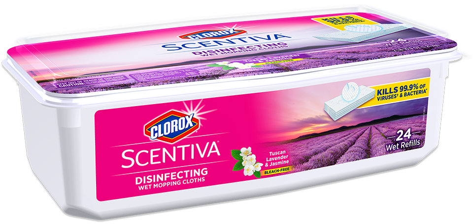Clorox Scentiva Disinfecting Wet Mopping Cloths Clorox