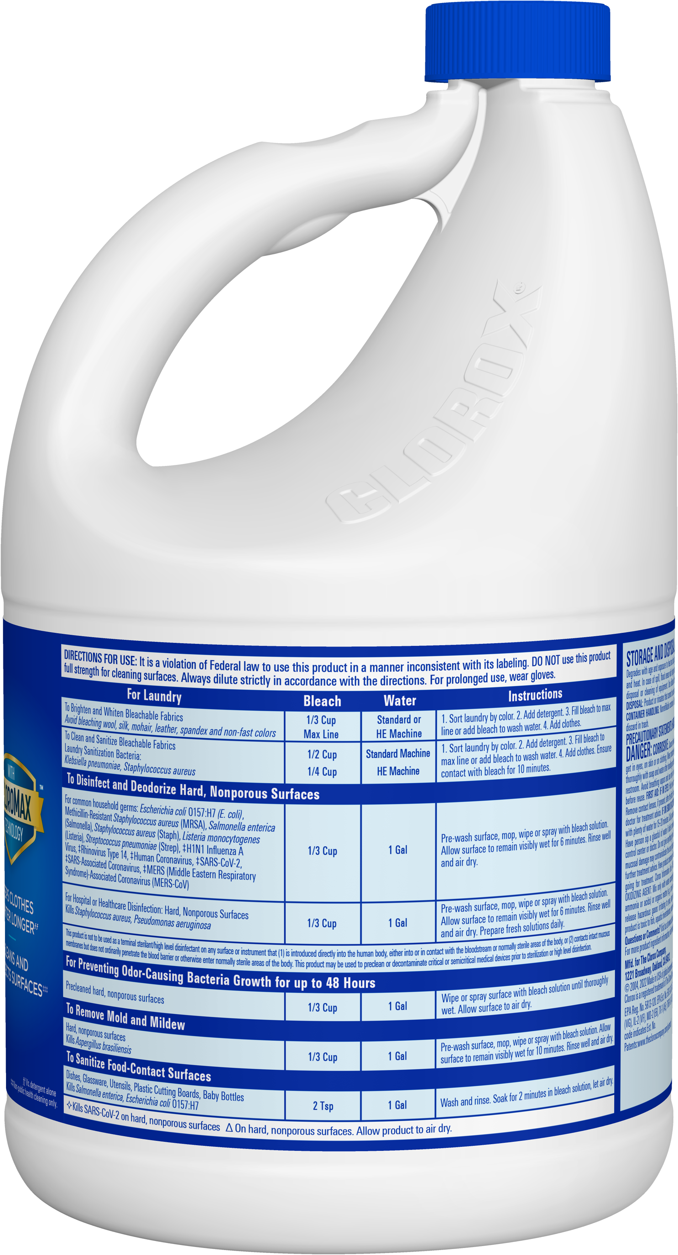 barrer adoptar Contradecir Clorox® Disinfecting Bleach with CLOROMAX® – Concentrated Formula | Clorox®
