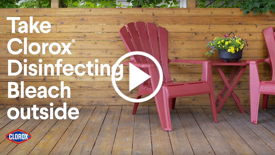 how to disinfect patio furniture video
