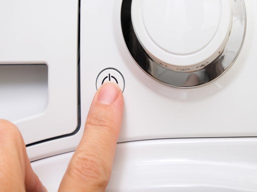 washing machine start button
