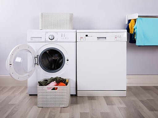 laundry room with washing machine