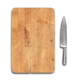 Cutting board and knife