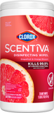 Clorox® Scentiva® Disinfecting Wipes<sub>1</sub>